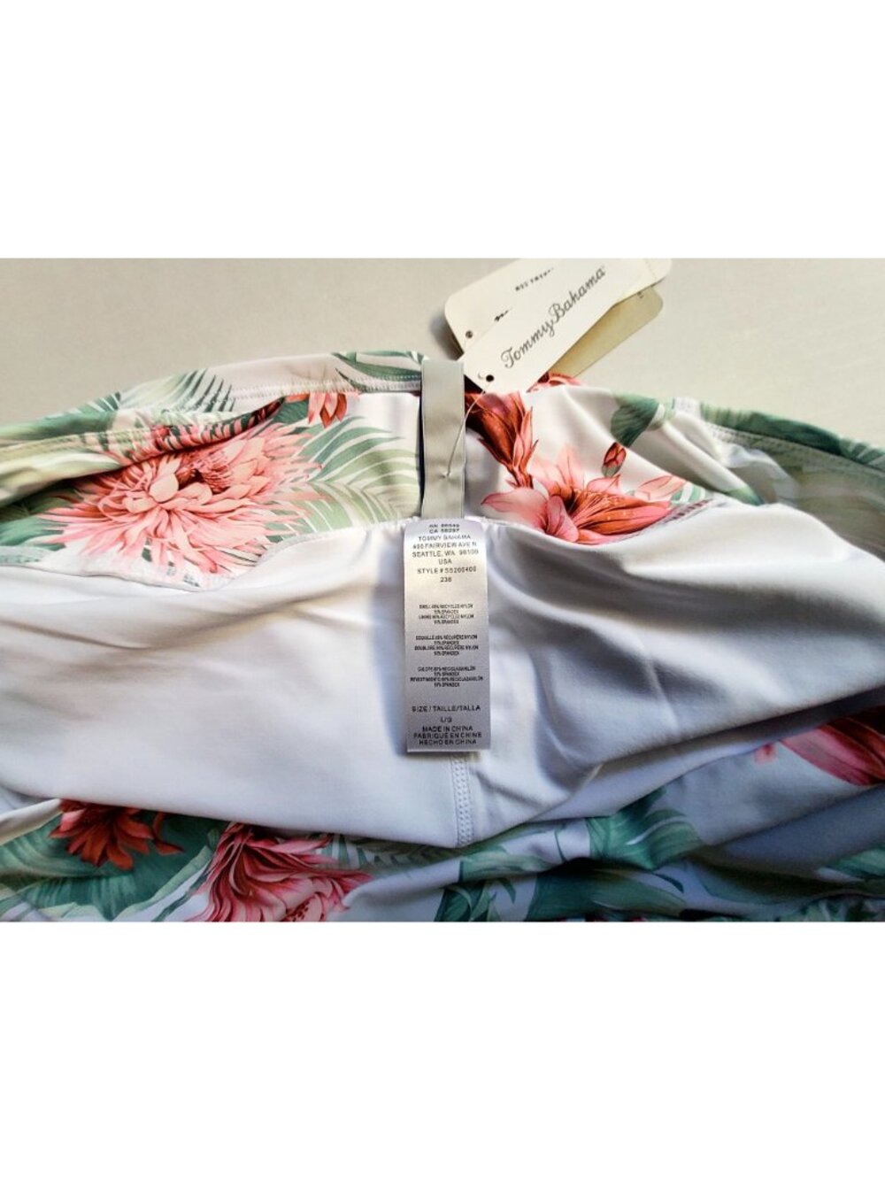 Tommy Bahama Breezy Botanical Womens Skort With Sun Shelter UPF 50 Protection L - Picture 9 of 11